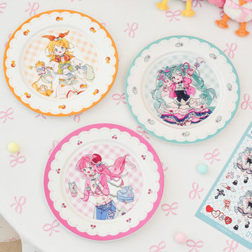 Assiette de rangement en céramique Hatsune Miku Super Sugary Adhesive Girl sous licence officielle 
