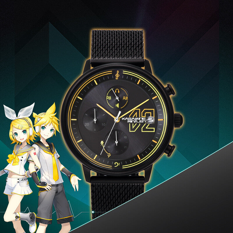 Officially Licensed Hatsune Miku Light & Shadow Concerto Solar-Powered Watch