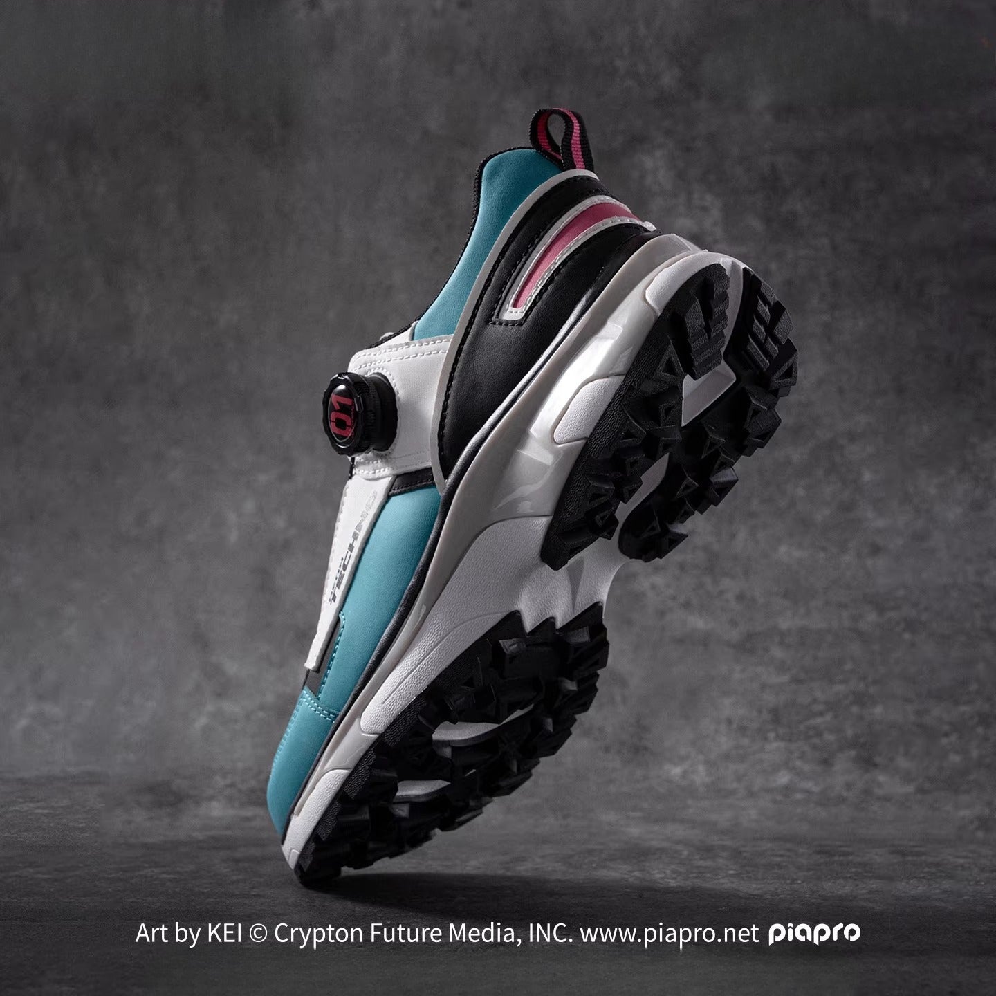 [Pre-Order, Ships Within 60 Days] Official Hatsune Miku Neon EDM Breathable Mesh Sneakers for Men, Lightweight Casual Athletic Shoes