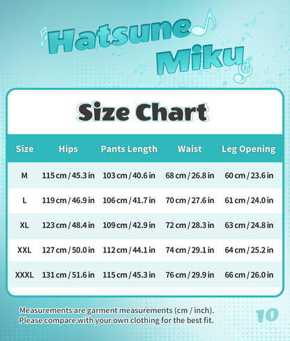 Official Hatsune Miku Neon Electronic Music Series Utility Cargo Pants – Relaxed Straight-Leg Techwear Trousers