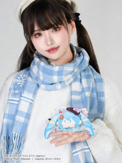 Officially Licensed Snow Miku PATCH Series Plush Badge (13 x 14 cm / 5.1 x 5.5 in)