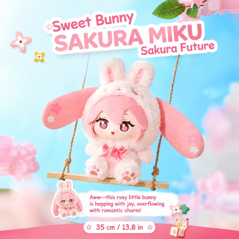 Officially Licensed Hatsune Miku Forest Friends Plush Blind Box (15 cm / 5.9 in)