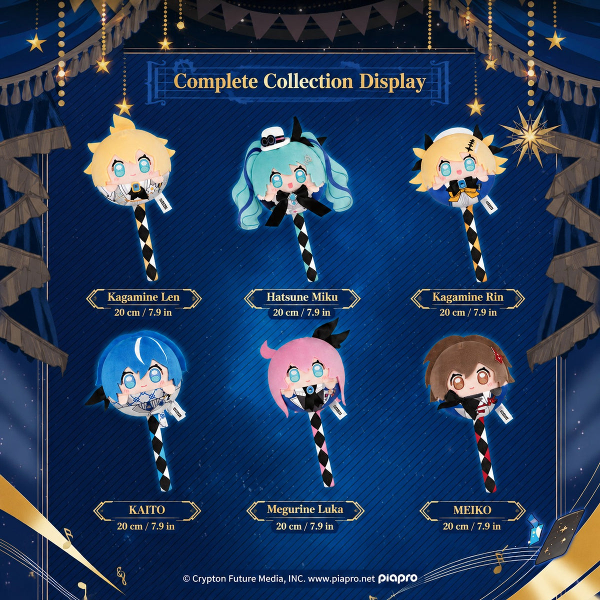 Officially Licensed Hatsune Miku Lollipop Plush (25 cm / 9.8 in)