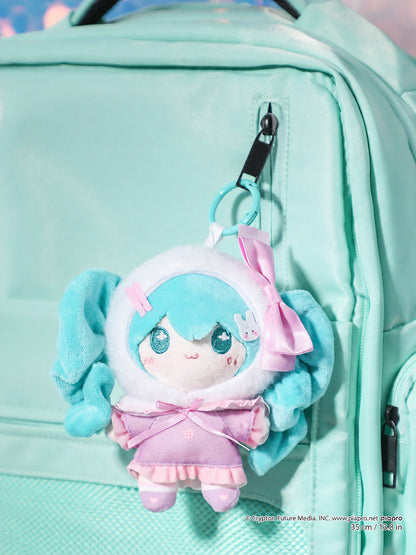 Officially Licensed Hatsune Miku Plush Pendant, Removable Swaddle (12 cm / 4.7 in)