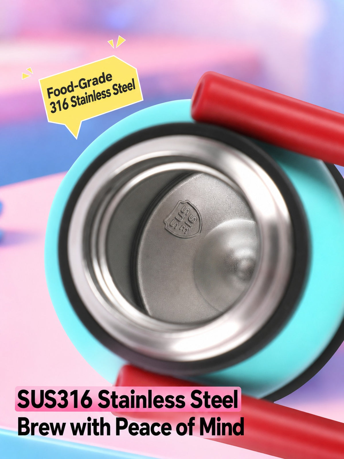 Officially Licensed Hatsune Miku 700 mL Insulated Handled Cup