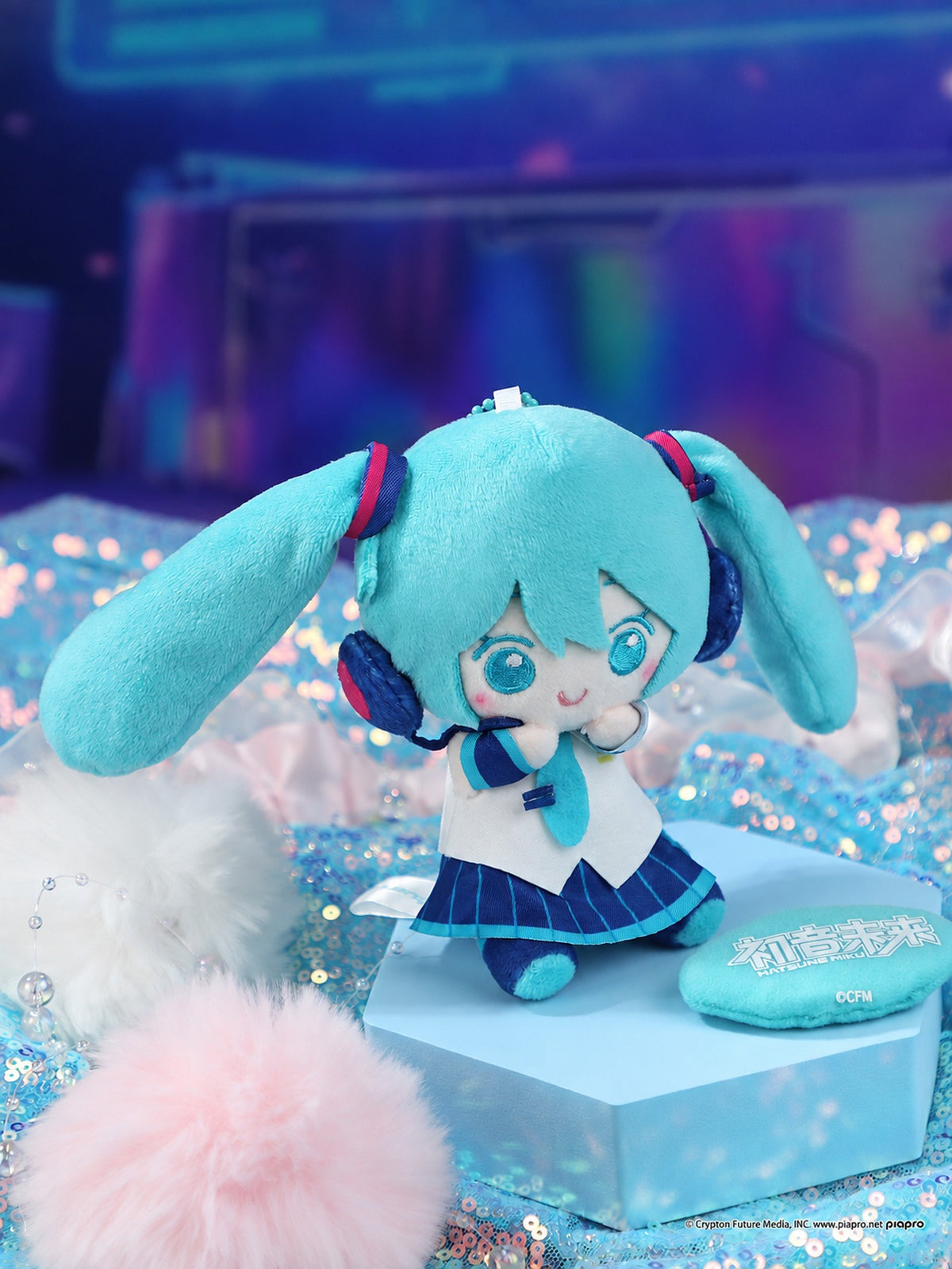 Officially Licensed Hatsune Miku Plush Keychain (10 cm / 3.9 in)