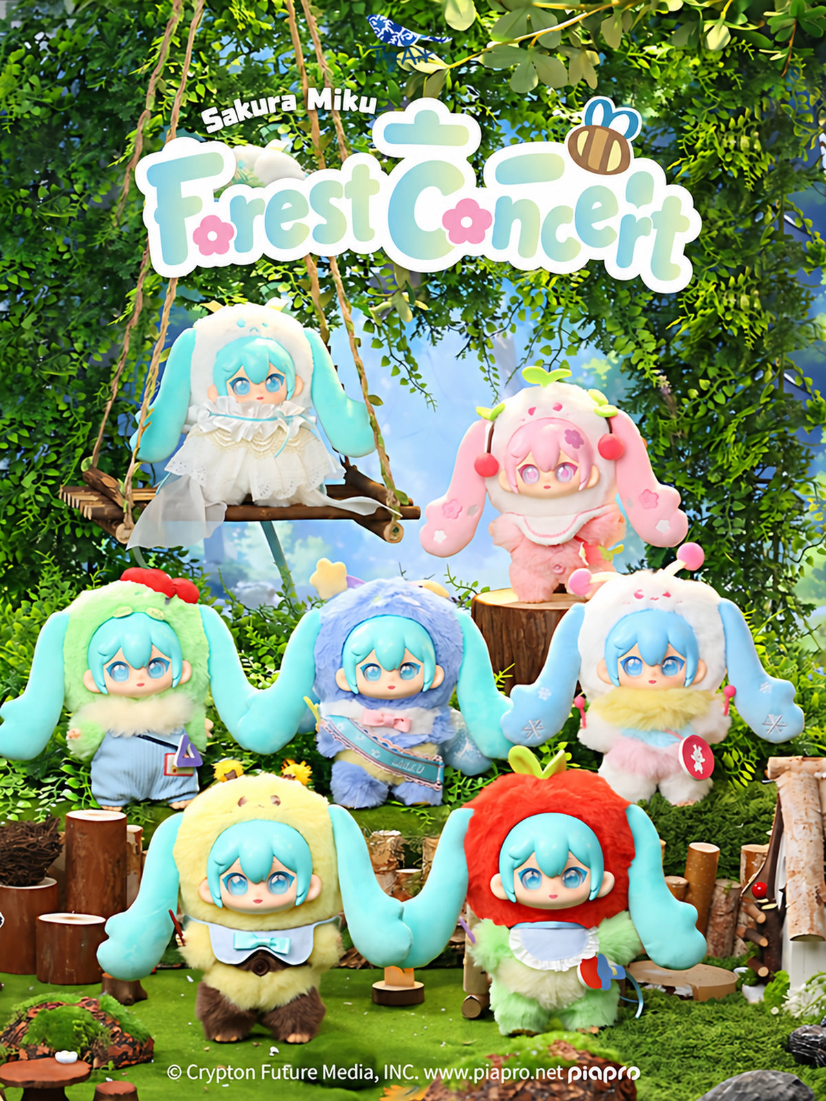 Officially Licensed Hatsune Miku Forest Concert Vinyl Plush Blind Box