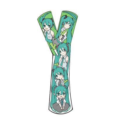 Hatsune Miku Leek Design Temporary Tattoos – Waterproof Temporary Tattoos for Cosplay, Parties, Festivals, Concerts, and Anime Conventions– 4 pcs (Same Design)