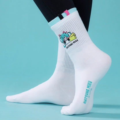 Hatsune Miku Breathable Crew Athletic Socks