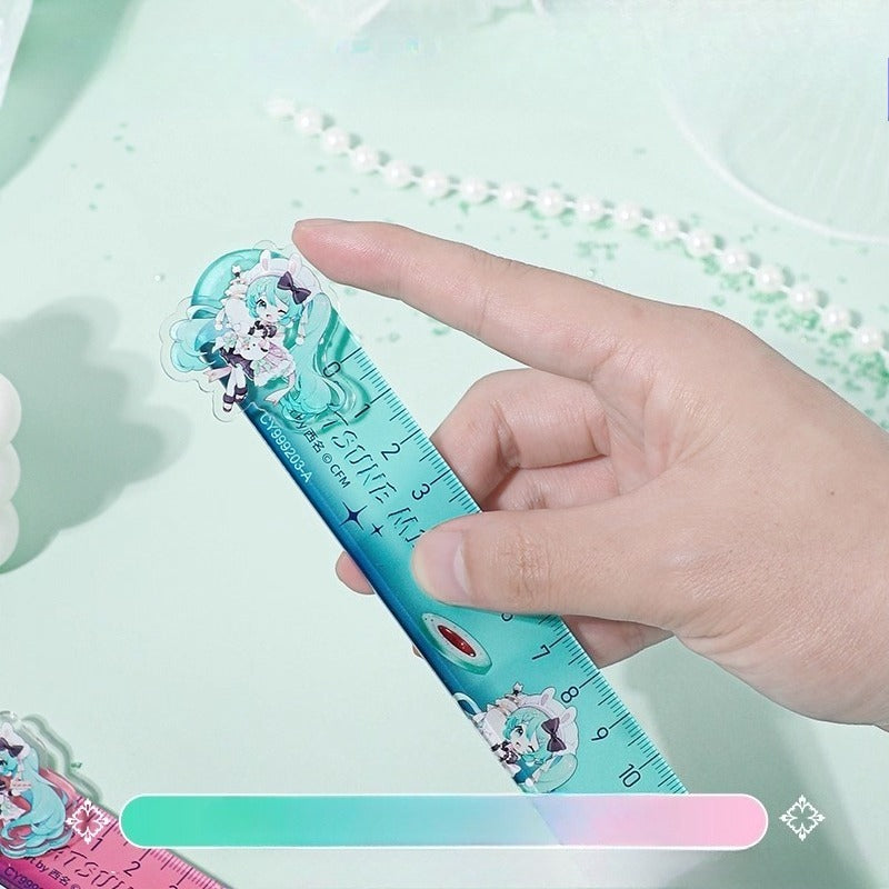 Miku Ruler Official Licensed Hatsune Miku 15cm Plastic Ruler – Drawing & Measuring ...