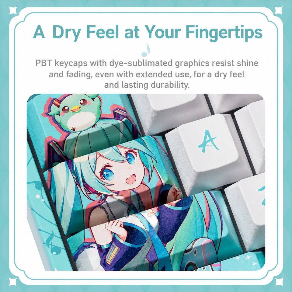 Officially Licensed Hatsune Miku AKKO 5108B & Sakura Miku Mechanical Keyboard