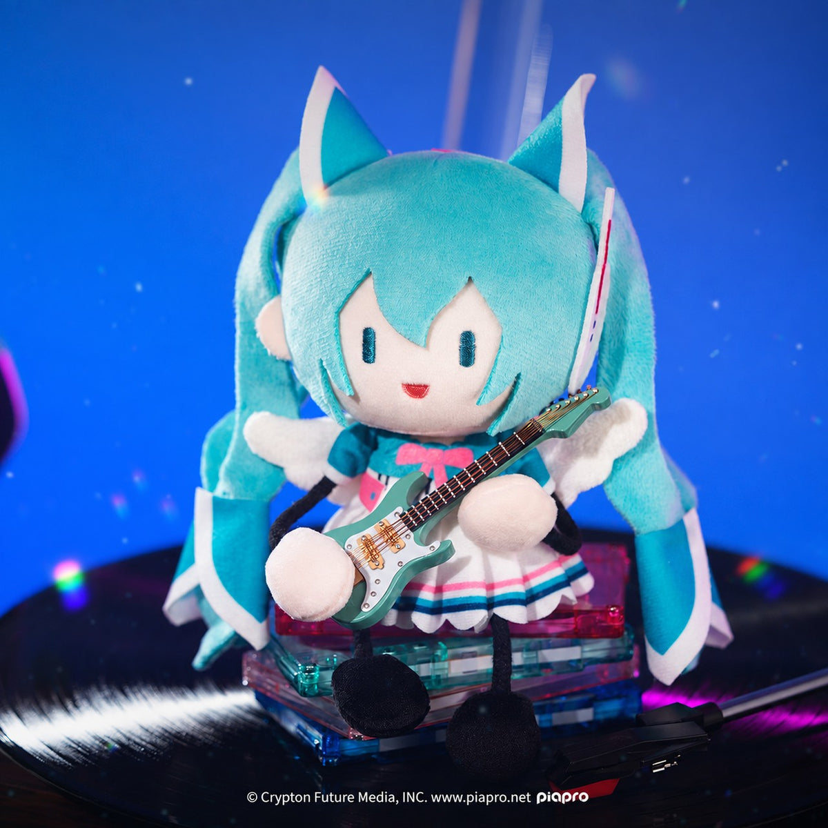 Officially Licensed Hatsune Miku Synthesizer Wave Wings Plush Keychain (20 cm / 7.9 in)
