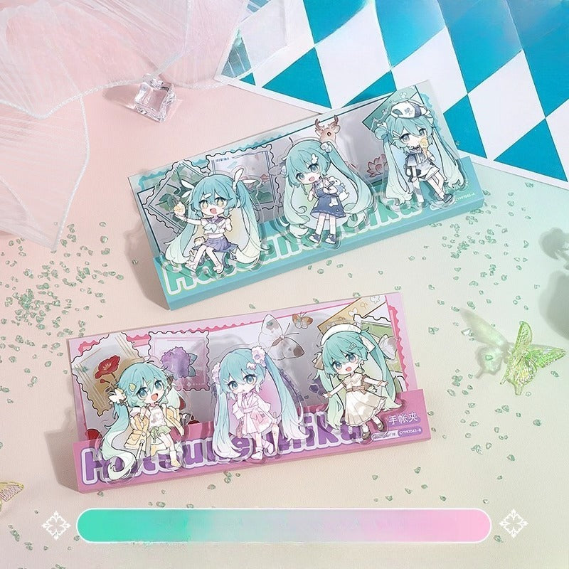 Official Licensed Hatsune Miku Acrylic Planner Clip – Notebook & File Clamp