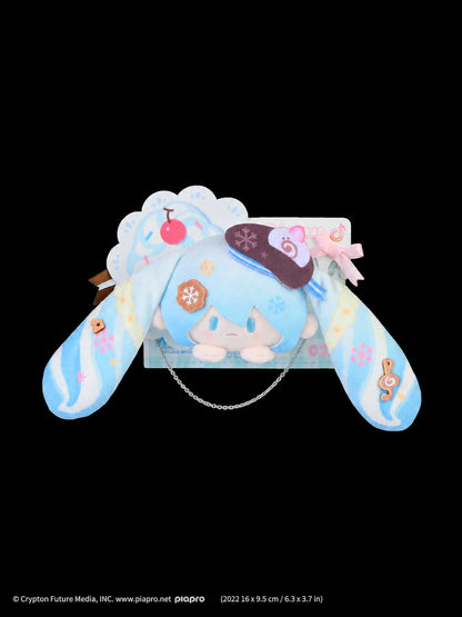 Officially Licensed Snow Miku PATCH Series Plush Badge (13 x 14 cm / 5.1 x 5.5 in)