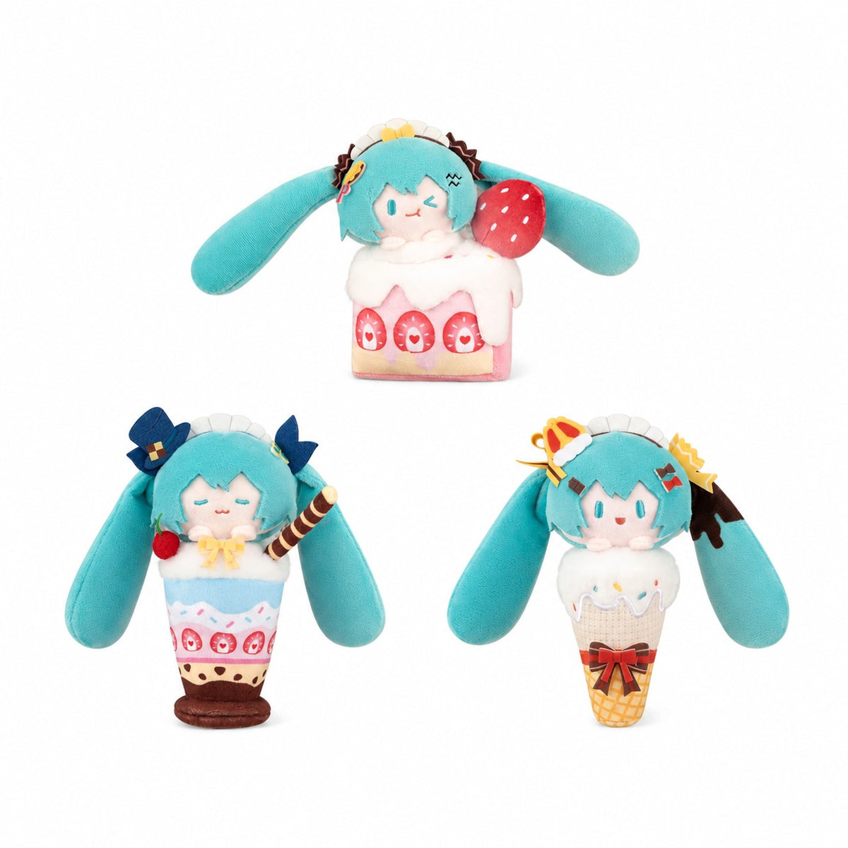 Officially Licensed Hatsune Miku Sweet Treat Plush Charm (15–16 cm / 5.9–6.3 in)