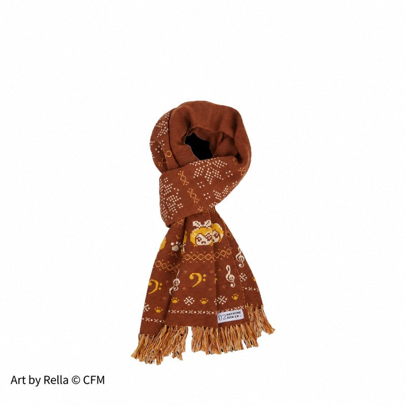 Officially Licensed Hatsune Miku Pixel-Style Knit Scarf – Snow Miku or Rin & Len