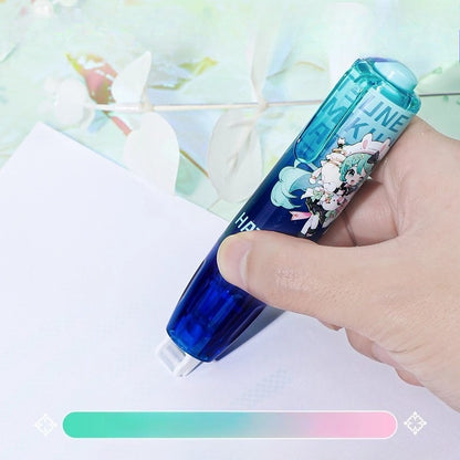Official Licensed Hatsune Miku Dot Adhesive Roller – High Viscosity, No-Residue, Press-to-Use (Style B)