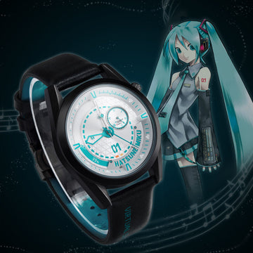 Officially Licensed Hatsune Miku Resonating Future Four-Hand Quartz Watch