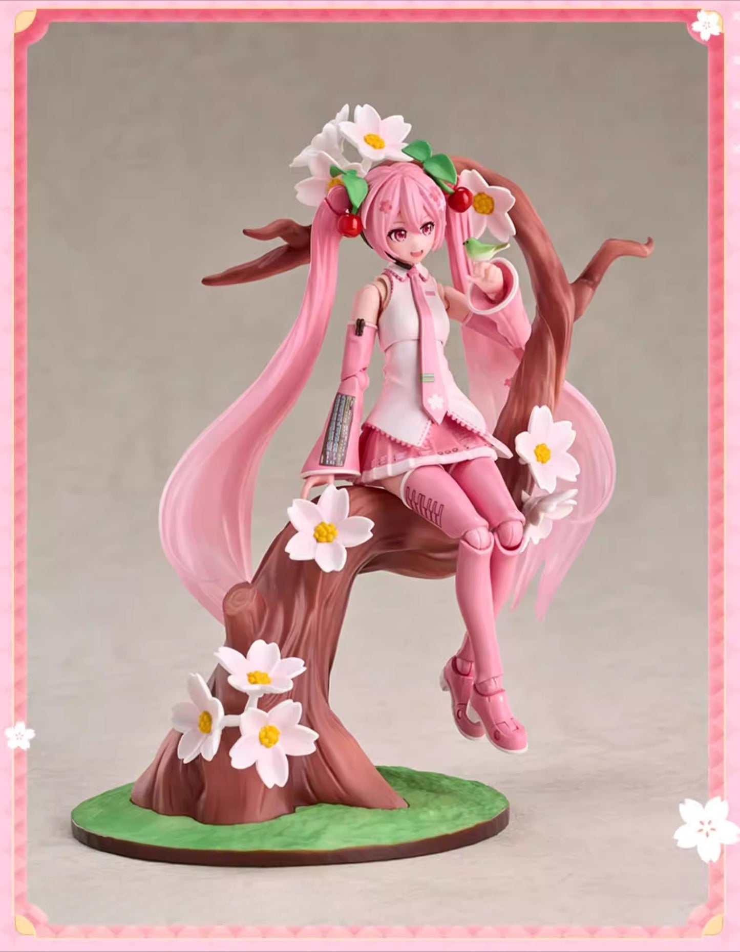 Official Sakura Miku “Miracle Ver.” Figure – Adjustable poses, with multiple buildable accessories.
