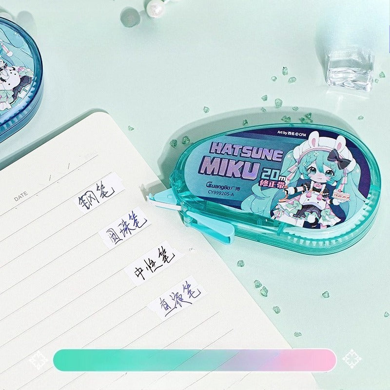 Official Licensed Hatsune Miku Correction Tape – Large Capacity, Clean Erasing, Portable (Style B)