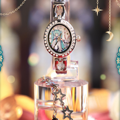 Officially Licensed Hatsune Miku Starry Moon Knight Series Watch Blind Box - Random Box or Opened & Confirmed Style