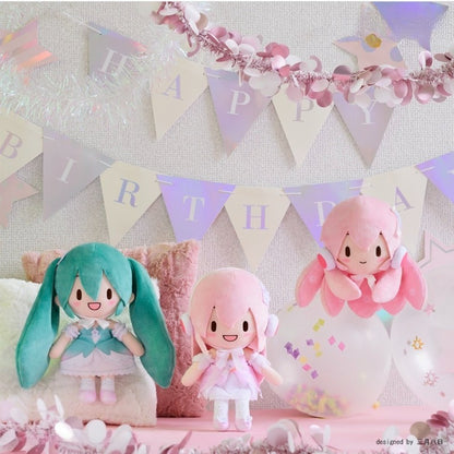 Officially Licensed SEGA Hatsune Miku & Megurine Luka 15th Anniversary Fufu Plush