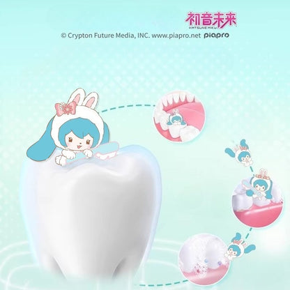 Official Hatsune Miku Little Bunny Miku Adult Manual Toothbrush with Cloud-Soft Fine Bristles