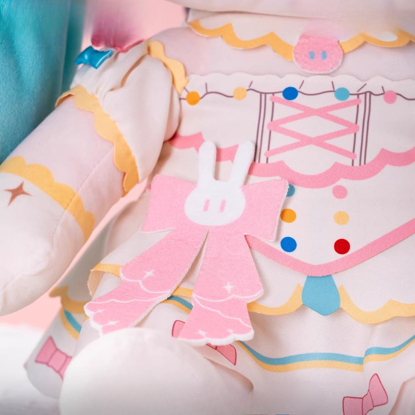 Official Moeyu Hatsune Miku Sweet Dream Miku Plush Sitting Doll Ornament, Miku Stuffed Toy Peripheral Gift, 40cm in Height