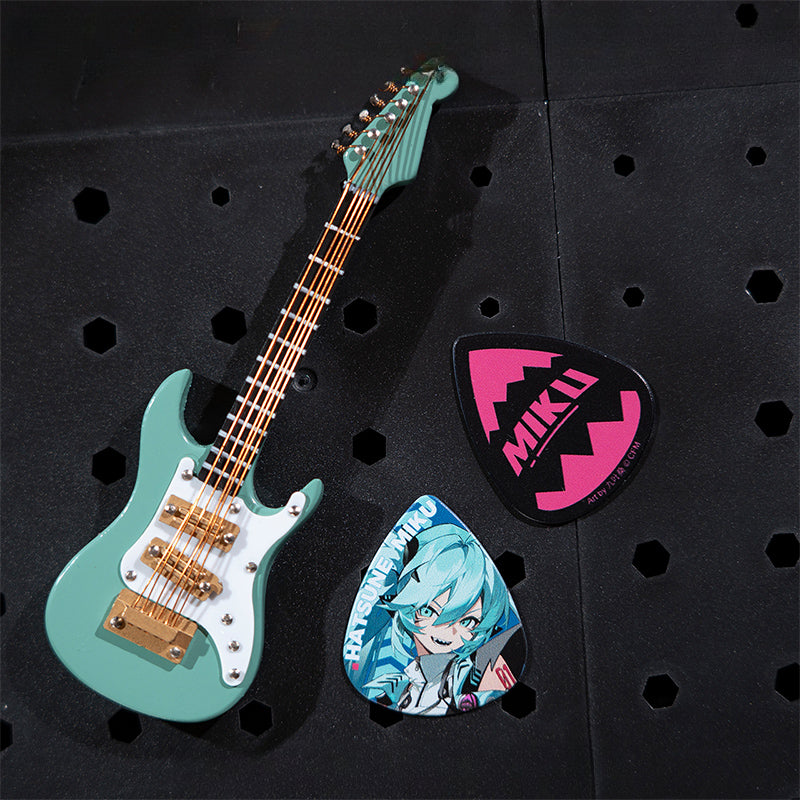 Offiziell lizenziertes Gitarrenplektren-Set der Hatsune Miku RAVE-Serie (3er-Pack)