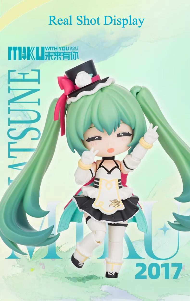 Official Hatsune Miku “Qi Yu Ji Q” – “Mirai With You” Collectible Figure (Buildable, Poseable, Multi-Jointed Articulation)