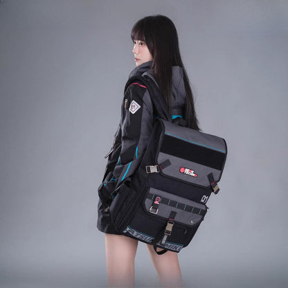 Official Hatsune Miku Neon EDM Tech-Style Backpack – Large Versatile Bag for Commuting & Travel