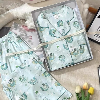 Fanmade Hatsune Miku Cotton Pajama Set – Long Sleeve & Pants Cozy Loungewear