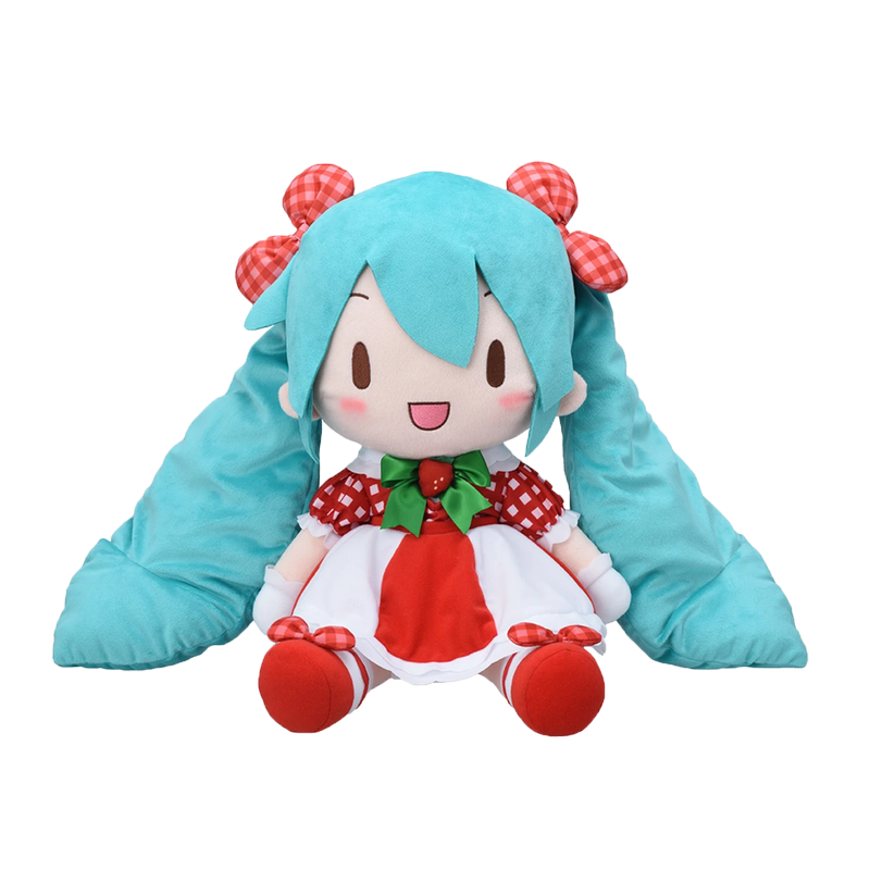 Official Hatsune Miku × LOVE AND BERRY Strawberry fufu LL Plush