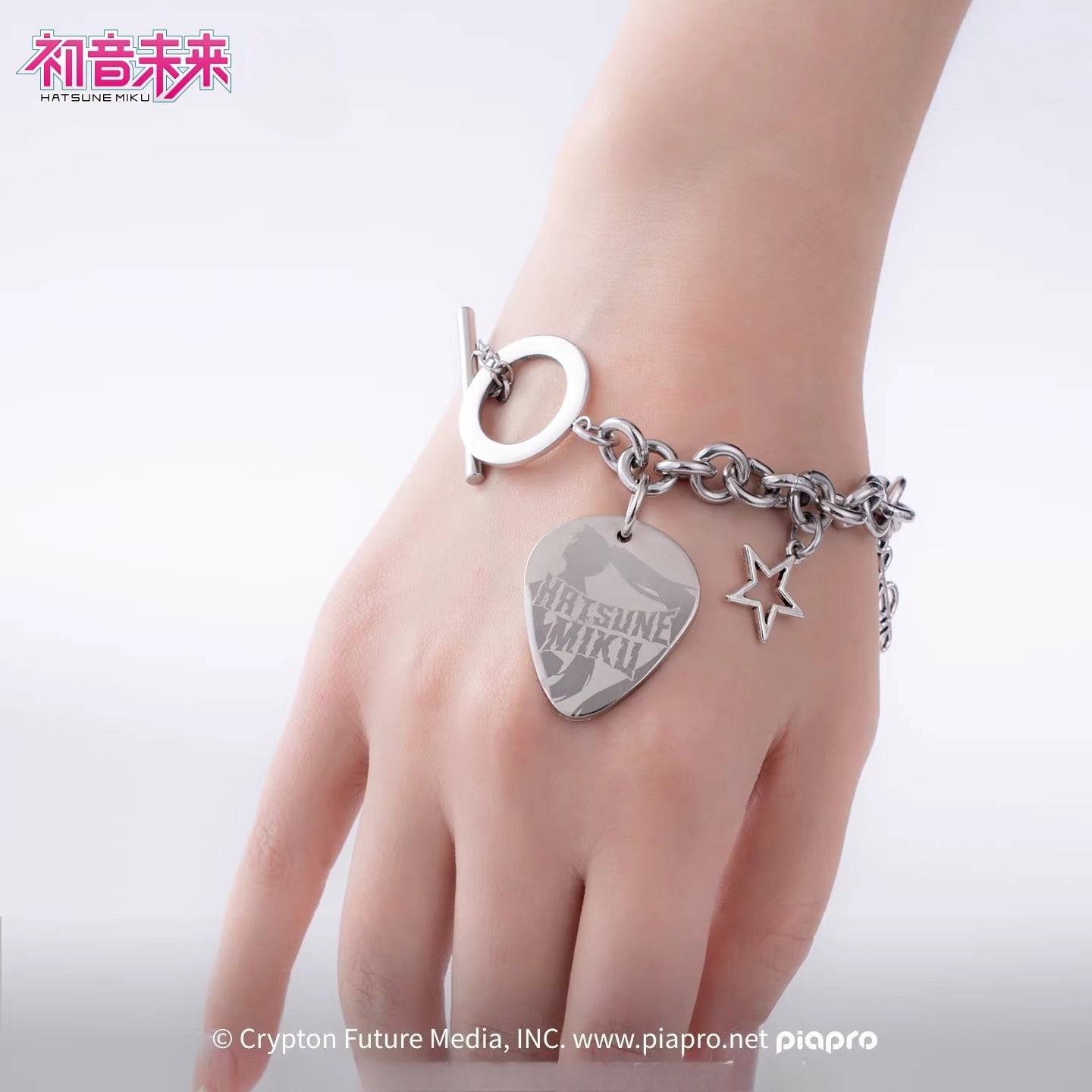 [Pre-Order, Ships Within 30 Days] Official Hatsune Miku Rock Future Vintage Metal Bracelet, Hip-Hop Inspired Wrist Accessory
