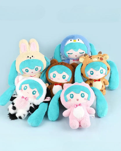 Official Hatsune Miku Animal Cosplay Series Plush Dolls | Cute Soft Sweet High-Look Companion Doll for Home Decor