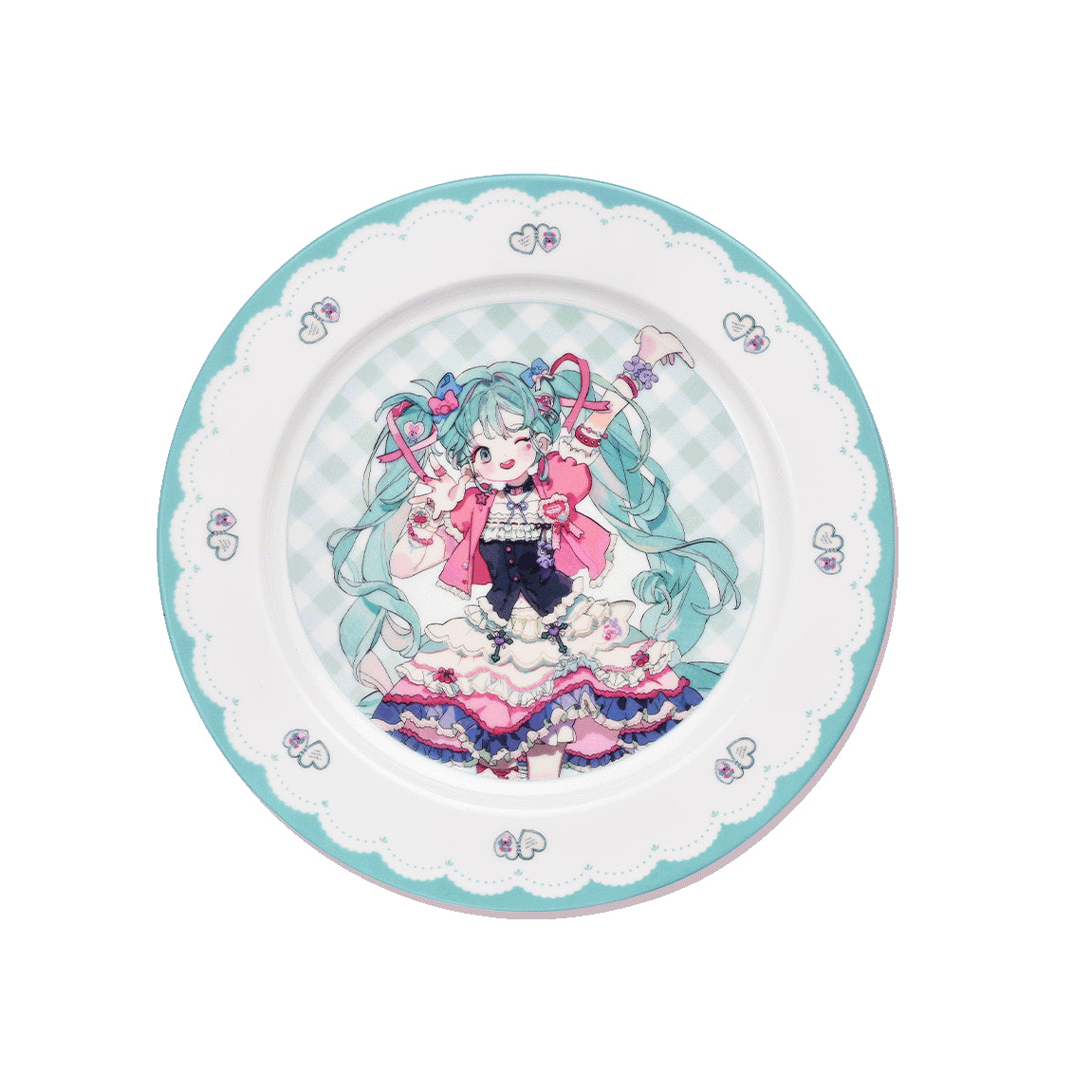 Assiette de rangement en céramique Hatsune Miku Super Sugary Adhesive Girl sous licence officielle 
