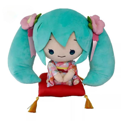 Official New Arrival VOCALOID Hatsune Miku Kimono Sitting Pose Plush Doll