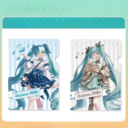 Official Licensed Hatsune Miku A4 L-Shaped File Folder – Document Storage Sleeve (Style A + Style B)