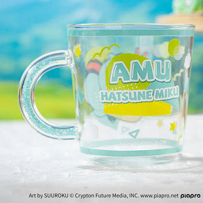Officially Licensed Hatsune Miku Cute Glass Water Cup