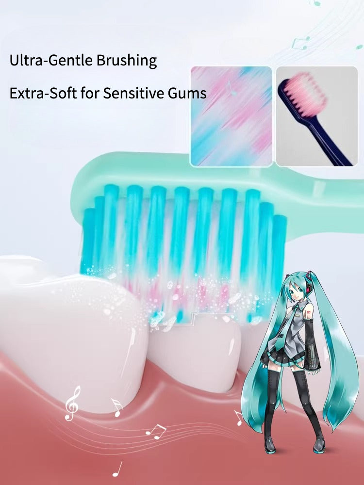 Official Hatsune Miku Light & Shadow Series Adult Toothbrush – Ultra-Soft Bristles for Gentle Gum Care