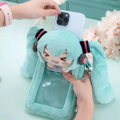 Sac bandoulière semi-transparent en peluche Hatsune Miku sous licence officielle