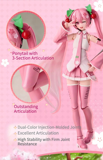 Official Sakura Miku “Miracle Ver.” Figure – Adjustable poses, with multiple buildable accessories.