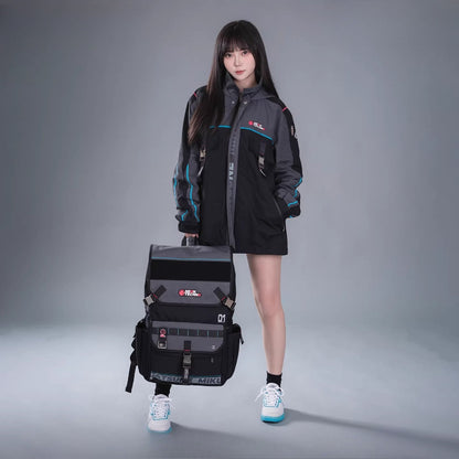 Official Hatsune Miku Neon EDM Tech-Style Backpack – Large Versatile Bag for Commuting & Travel