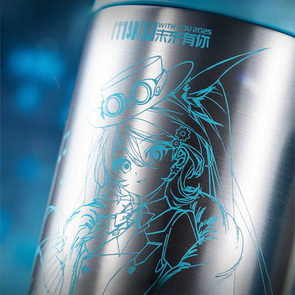 Official Hatsune Miku “Miku With You 2025” Concert Straw Tumbler – Large Capacity Insulated Cup