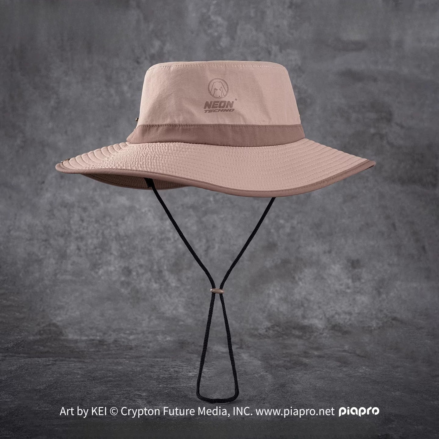 Official Hatsune Miku Neon EDM Bucket Hat, Sun Protection Outdoor Hiking Hat