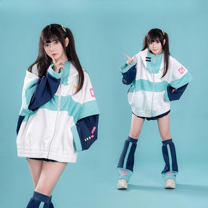 Official Licensed Hatsune Miku Future Rhythm Hooded Jacket – Autumn / Winter(No Socks Included)