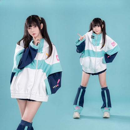 Hatsune Miku Future Rhythm Hooded Jacket – Autumn / Winter(No Socks Included)