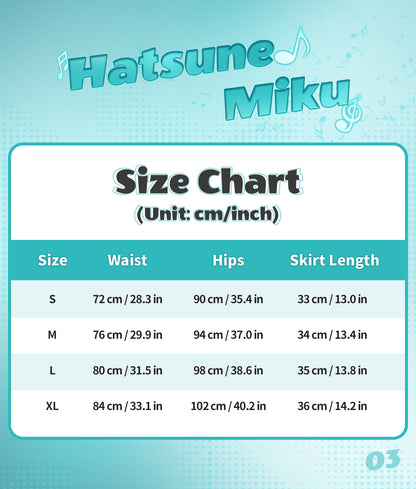 [Pre-Order, Ships Within 30 Days] Official Hatsune Miku Rock Future Denim Mini Skirt for Women, Casual A-Line Skirt