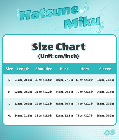 Official Hatsune Miku Rock Future Off-Shoulder Mesh Long Sleeve Top for Women, Layered Cami T-Shirt