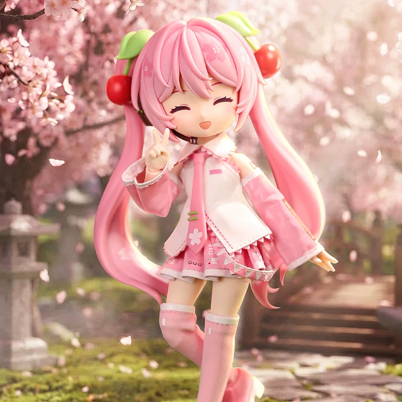 Official Hatsune Miku Qiyuji Series – Cherry Blossom Miku Articulated Collectible Figure